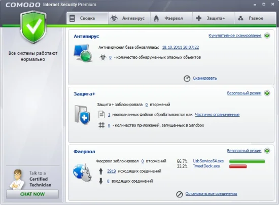 Обзор Comodo Internet Security Premium 2012 (5.8 Final)
